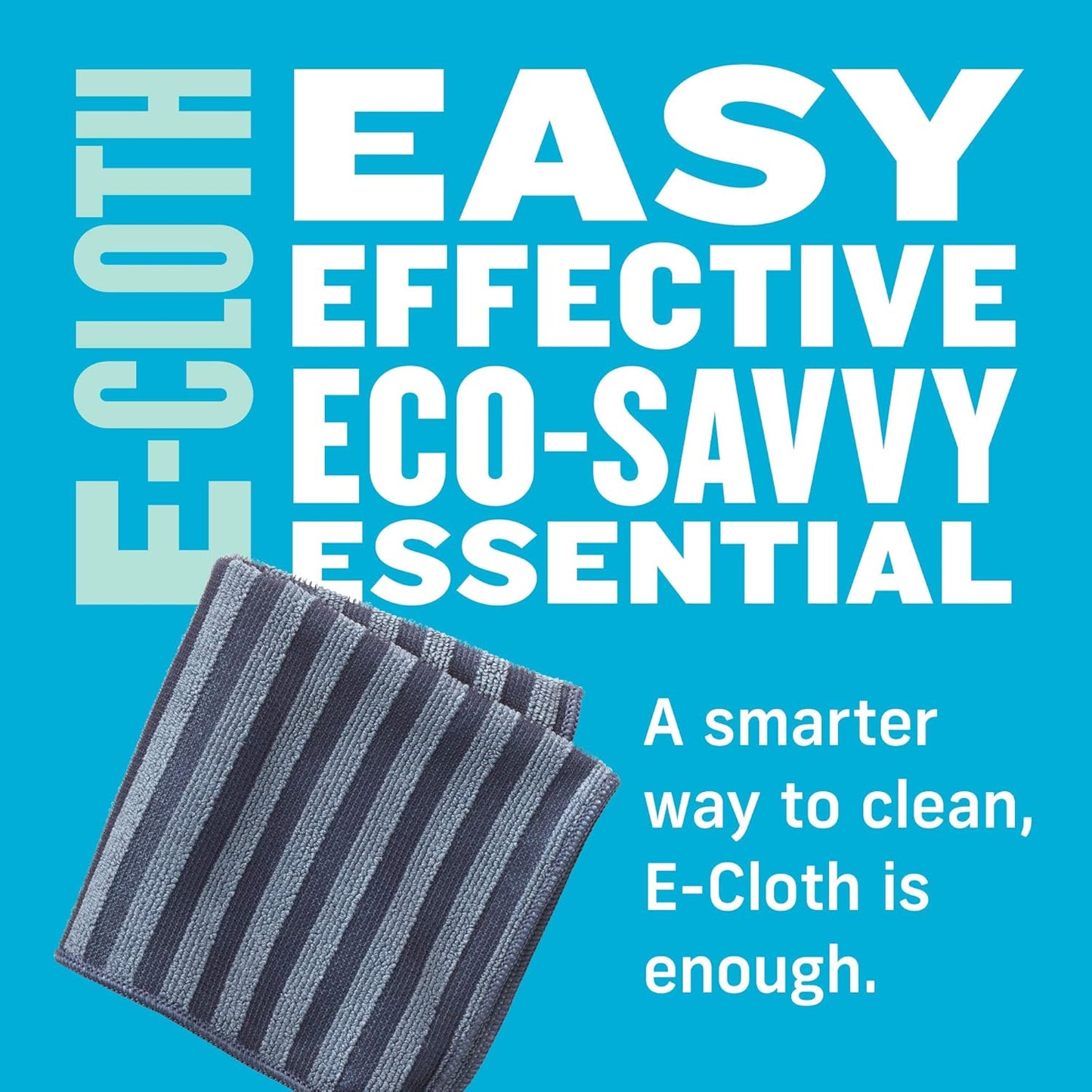 E-Cloth Stainless Steel Microfiber Cleaning Cloth Kit - Stainless Steel Cleaner for Appliances, Oven, Stove, & More - Microfiber Towels for Cars - Reusable Cloths for Cleaning