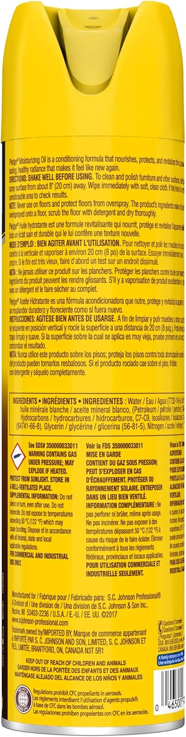 SC Johnson Professional, Pledge Revive It, Moisturizes and Revitalizes Surfaces, Aerosol, 14.2 Oz (Pack Of 6)