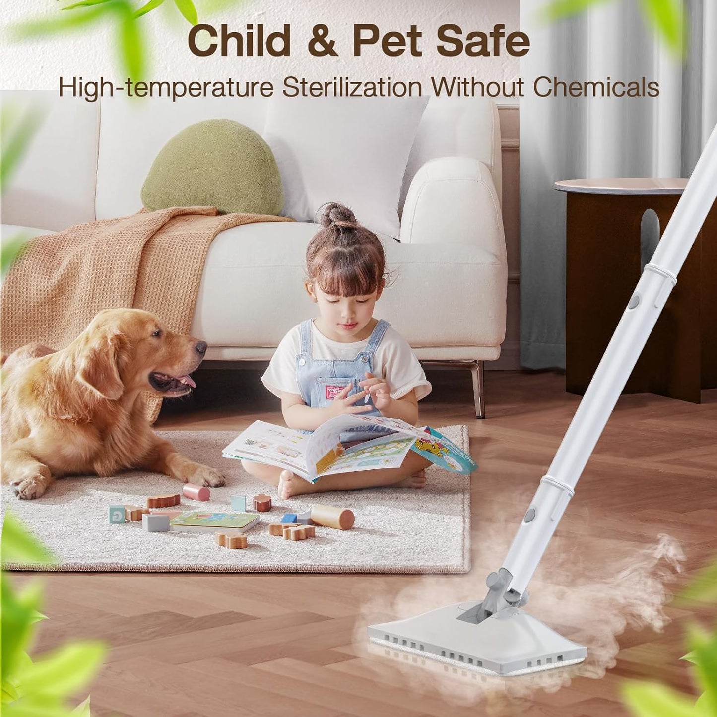 Cordless Electric Spin Mop with Water Sprayer, 300ml Tank Self-Propelled Floor Cleaner for Hardwood & Tile, Quiet Cleaning, Adjustable Handle, 2500mAh Long-Lasting Battery, Pink