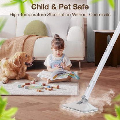 Cordless Electric Spin Mop with Water Sprayer, 300ml Tank Self-Propelled Floor Cleaner for Hardwood & Tile, Quiet Cleaning, Adjustable Handle, 2500mAh Long-Lasting Battery, Pink