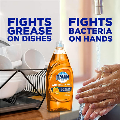 Dawn Ultra Antibacterial Dishwashing Liquid Dish Soap, Apple Blossom Scent - 7 fl oz