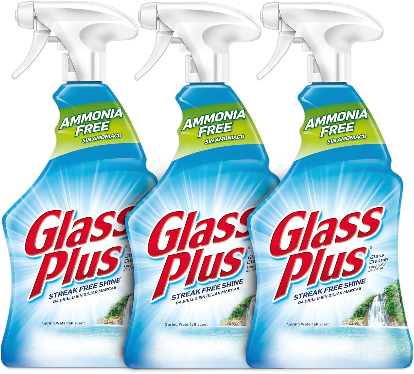 Glass Plus Glass Cleaner, 32 fl oz Bottle, Multi-Surface Glass Cleaner (Pack of 2)