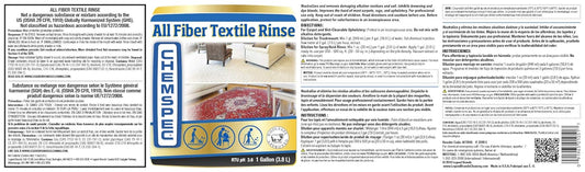 Chemspec All Fiber Textile Rinse – Professional Carpet and Textile Rinse, Liquid Concentrate, 1 gal (C-AFTR1G)