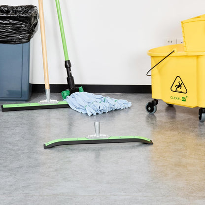 Restaurantware-SQUEEGEE ONLY: Clean Tek Professional 29.92 Inch Floor Squeegee, 1 Broom With Double Rubber Blade - Handle Sold Separately, Heavy-Duty, Steel Wiper For Concrete Floor