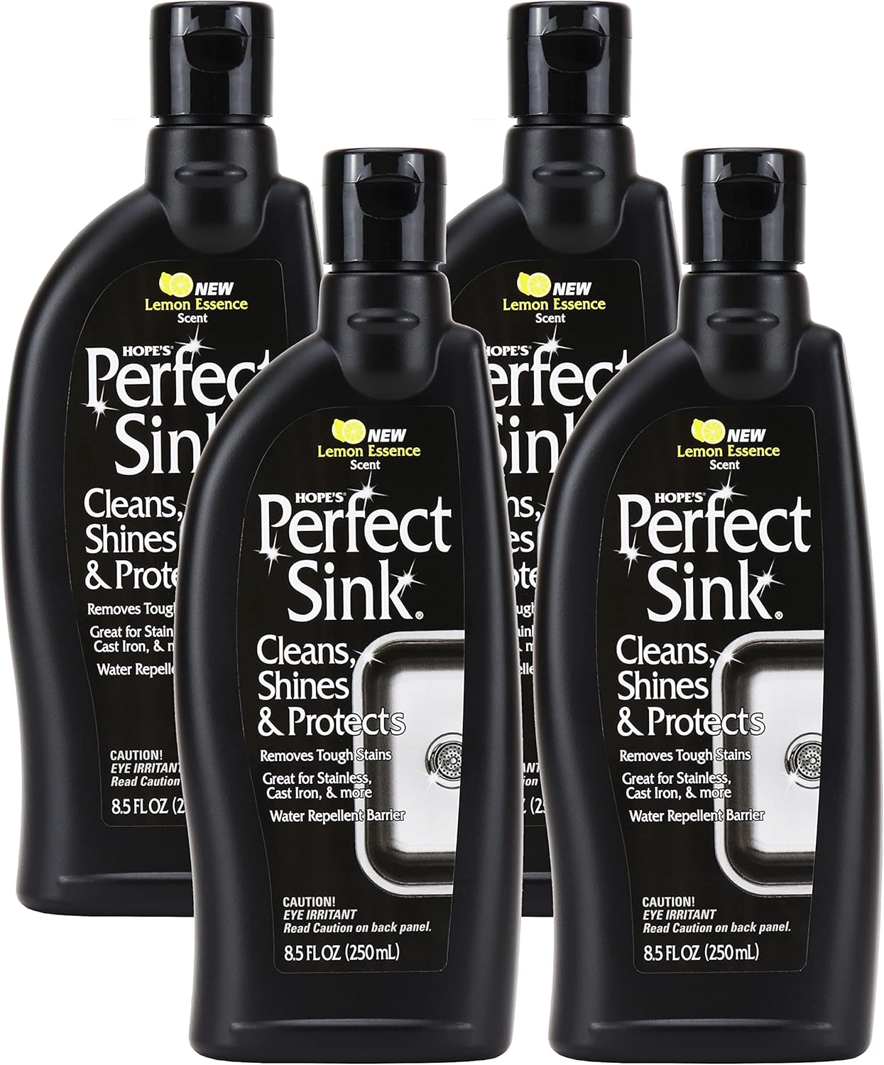 HOPE'S Perfect Sink Cleaner and Polish, Restorative, Removes Stains, Cast Iron, Corian, Composite, Acrylic, 8.5 Fl Oz