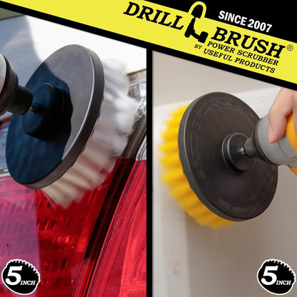 Bathroom Accessories - Power Scrubber Bathroom and Kitchen Brush Set - Cleaning Supplies - Drill Brush- Bath Mat - Shower Cleaner - Soap Scum, Mineral Deposits, Calcium, Hard Water, Rust Stains