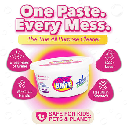 Quick 'n Brite All Purpose Cleaning Paste, True All Purpose Cleaner, Concentrated, 30 oz