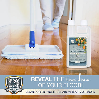 ProCare Floor Cleaner (Made in USA) | Tile, Stone, Laminate, Vinyl & Natural Wood Floor Cleaner for Mopping, Household Supplies, Cleaning Solution with Citrus Aroma - 1 Gal (128 Fl Oz)