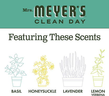 MRS. MEYER'S CLEAN DAY Liquid Dish Soap, Honeysuckle Scent, 16 Fl Oz Bottle