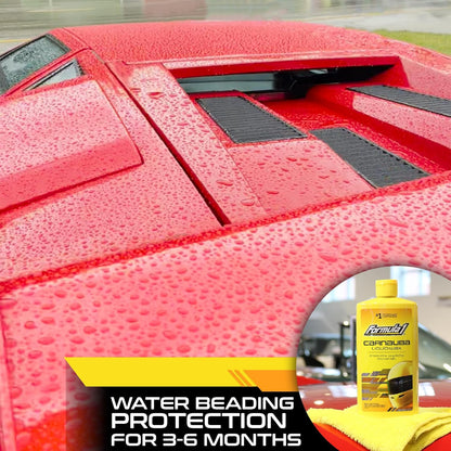 Formula 1 Fast Wax Carnauba Detailing Spray – Car Wax for Natural Gloss – Easy to Use Exterior Detailing Supplies for All Paint Finishes (16 ounce)