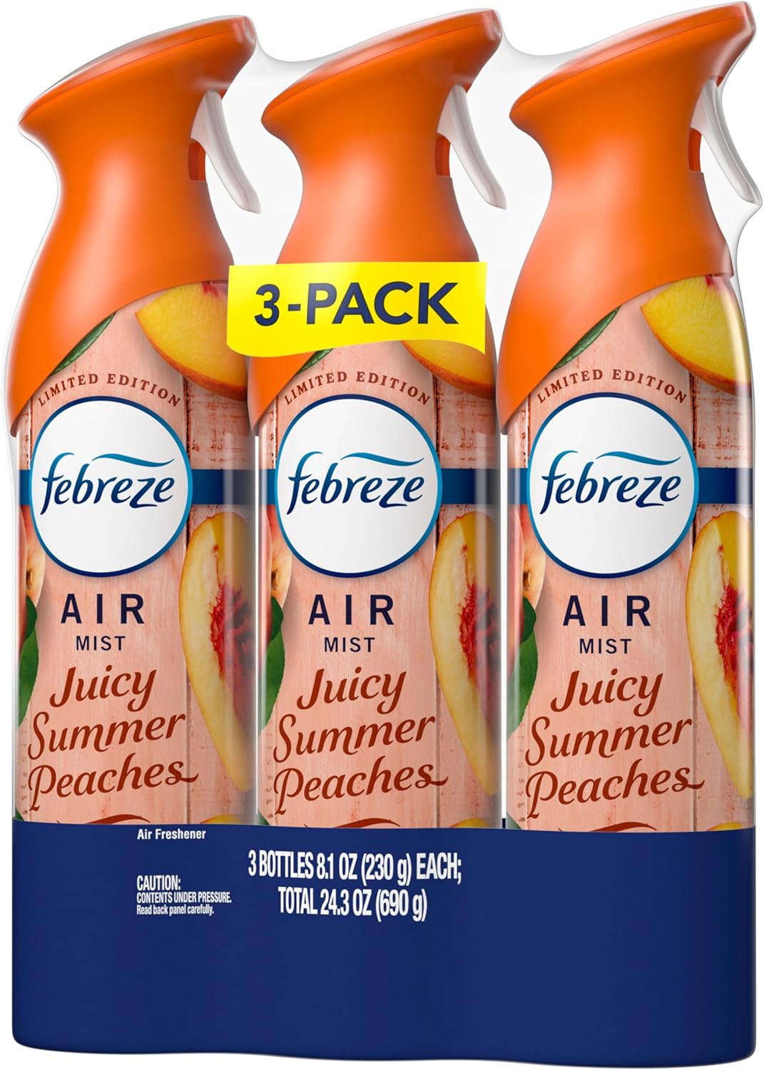 Febreze Air Mist, Air Freshener, Odor Fighting Room Spray, Deodorizer for Home Bathroom Kitchen Office Apartment, Lilac Sunrise, Warm Ocean Breeze, Summer Golden Hour Variety Pack, 8.1oz (Pack of 3)