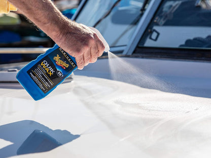 Meguiar's M4716 Marine/RV Hard Water Spot Remover - Effective Marine Hard Water Spot Remover for Boats, RVs, Removes Mineral Deposits, Ideal Boat Water Spot Remover for Marine Enthusiasts