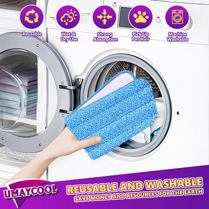 Disposable Mop Pads Refills for Swiffer WetJet Spray Mop - Wet Jet Refill Pads for All Purpose Multi Surface Hardwood Floor Cleaning - Thickened and Super Absorbent - 30 Count