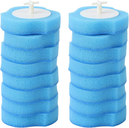 Disposable Toilet Brush Refills, Toilet Brush Wand Refill Heads Remove Stubborn Stains for Home