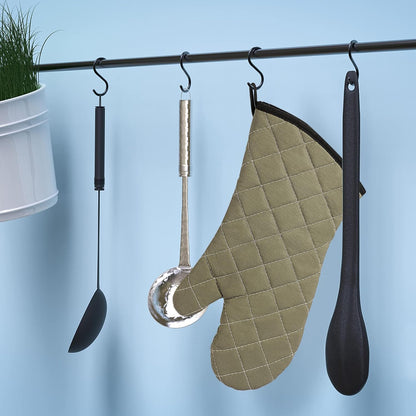 ARCLIBER Oven Mitts 1 Pair of Quilted Terry Cloth Cotton Lining,Extra Long Professional Classic Oven Mitt Heat Resistant Kitchen Oven Gloves,16 Inch