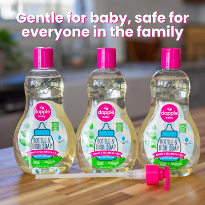 Dapple Baby Bottle & Dish Soap, Fresh Citrus, Plant Powered, Hypoallergenic, Baby Bottle and Dish Liquid, 16.9 fl oz, 1 Count