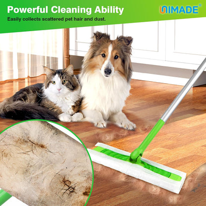 UNIMADE Dry Sweeping Cloths, 52 Count Mop Refill Compatible with Swiffer Sweeper - Disposable Duster Refills Mops for Cleaning Hardwood Floor Dust