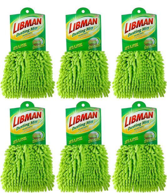 Libman Microfiber Dusting Mitt | Case of 6