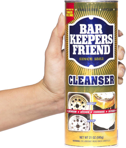 BAR KEEPERS FRIEND Powdered Cleanser 12-Ounces (1-Pack)']