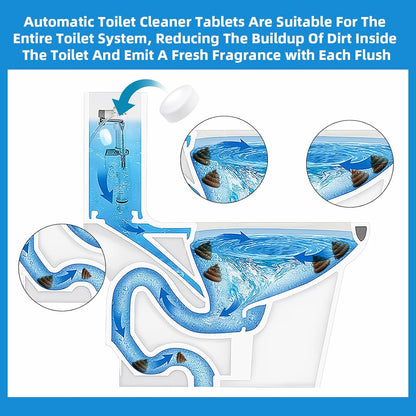 G · PEH 40 Pack Toilet Bowl Cleaner Tablets, Automatic Toilet Bowl Cleaners Effortless Maintenance for High-Traffic & Residential Bathrooms, Fresh Toilet Deep Cleaning Limescale
