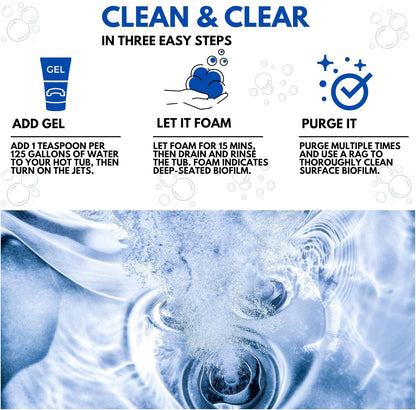 Ahh-Some Hot Tub Purge Cleaner & Jet Line Cleaner, Super Effective Cleaning for All Hot Tubs and Swim Spas, Removes Gunk & Grime from Deep Plumbing Systems, 4 oz Tube (8 Purges), Made in USA