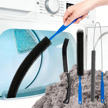 Dryer Vent Cleaner Kit, Dryer Cleaning Brush Vent Cleaner, Refrigerator Coil Cleaning Brush Clothes Trap Duct Remover, Appliance Brush, Home Dryer and Washer Lint Trap Cleaning Tool Set
