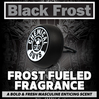 Chemical Guys Black Frost Air Premium Car Air Freshener Spray & Odor Eliminator - Crisp Masculine Scent Spray for Trucks, SUVs, RVs, and Motorcycles - Use in Home, Office, or Garage, 16 oz Bottle