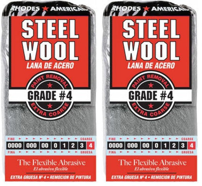 Homax - 33873210009 Steel Wool, Extra Fine Grade #000, 12 Pads