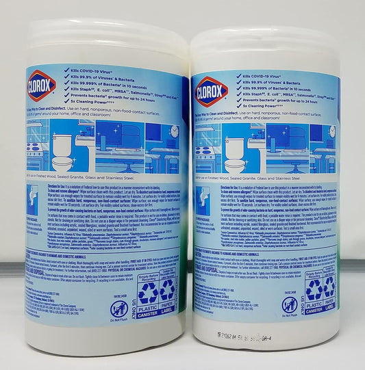 Clorox Disinfecting Wipes Fresh Scent 85ct Pack of 2 170 Count Total
