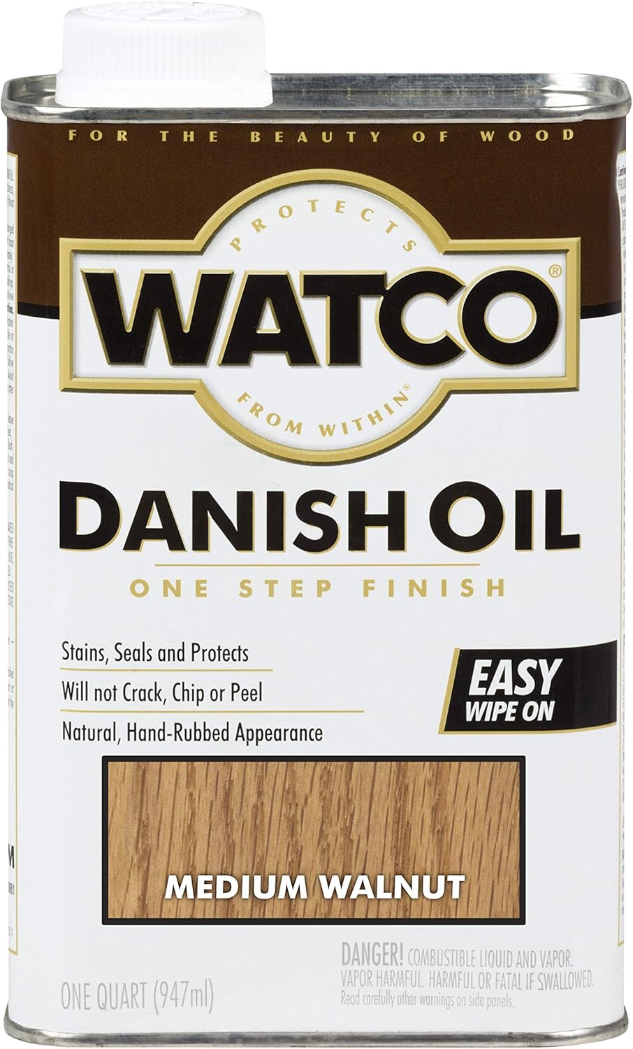 Watco Danish Oil Wood Finish Spray, 11.25 oz, Dark Walnut