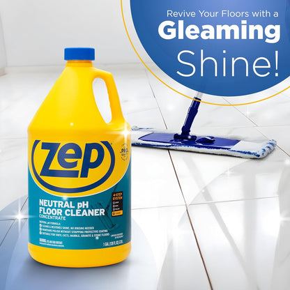 Zep Neutral pH Floor Cleaner Concentrate 1 Gal (1 Unit) and Zep Air & Fabric Odor Eliminator 1 Gal (1 Unit) ECBD055 – Floor Cleaner Concentrate and Odor Eliminator for Hard Floors and Fresh Home Care