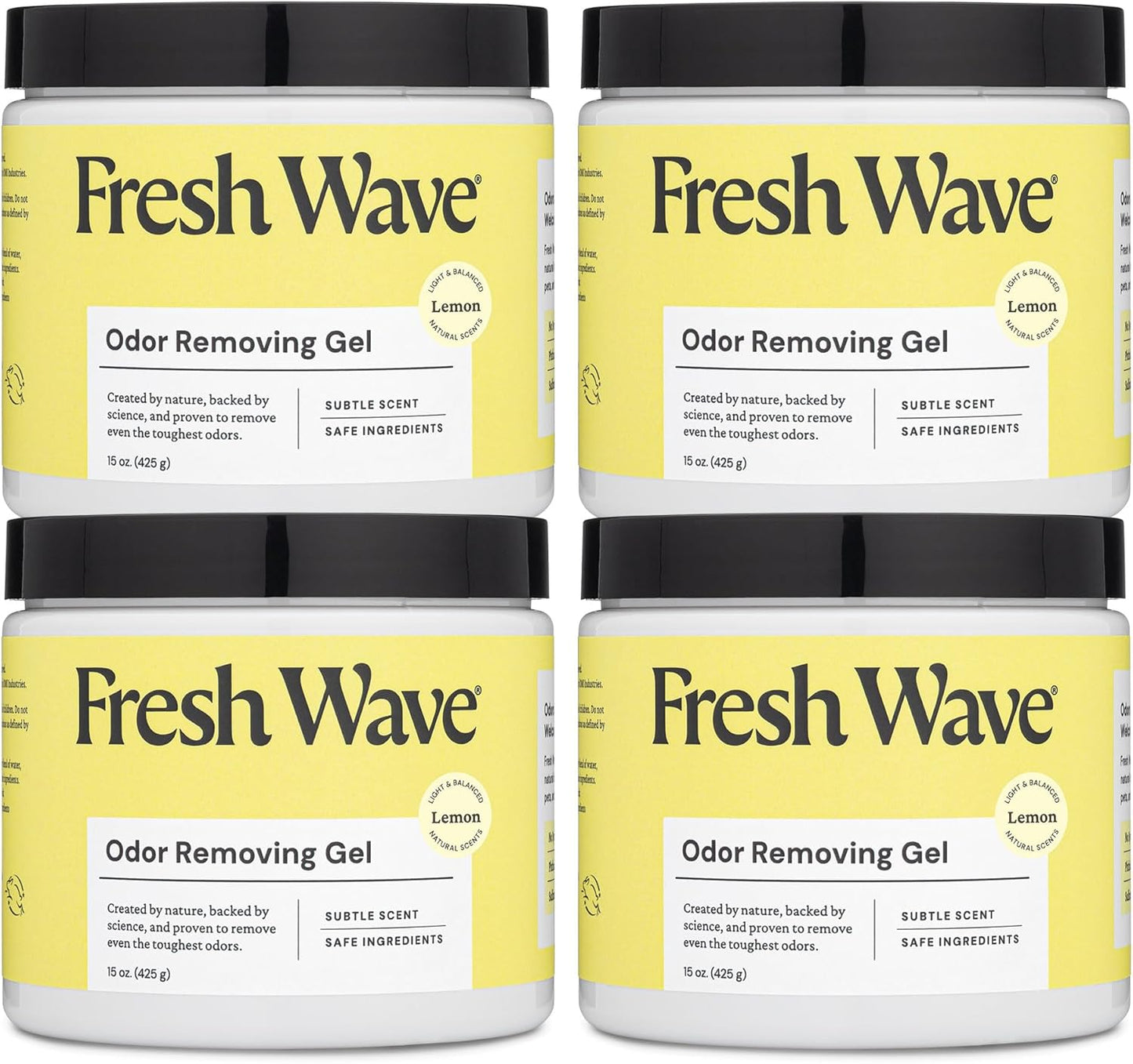 Fresh Wave Odor Removing Gel, 7 oz., Pack of 3 - Odor Absorbers for Home, Safer Odor Relief, Natural Plant-Based Odor Eliminator, Every 7 oz. lasts 15-30 Days, For Cooking, Trash & Pets