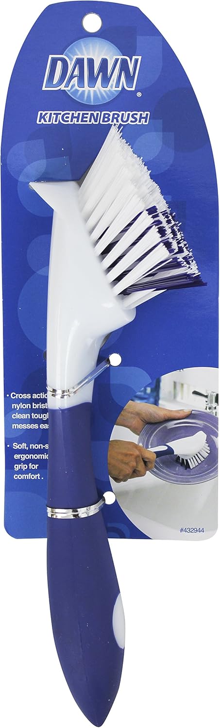 Dawn Ultra Multipurpose 13.5" Twister Bottle Cleaning Brush, White/Blue