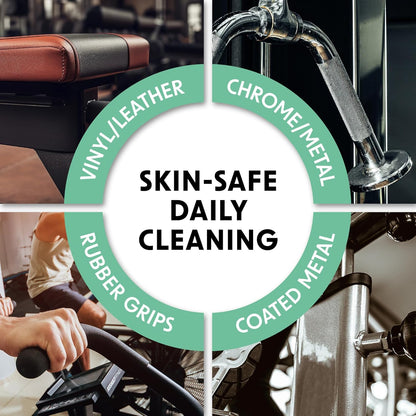 Wipex Yoga Mat Cleaner Wipes, EWG Verified, 400 Ct Plant-Based Lemongrass, Eucalyptus & Vinegar Wipes for Gym & Fitness Equipment & All Purpose Gym Cleaning - Safe for Peloton Bikes & Treadmills