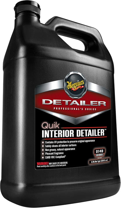 Meguiar's Professional Leather Cleaner & Conditioner D18001-1 Gallon Leather Cleaner & Conditioner Specifically Formulated for Automotive Interior Care, Delivers Professional Results, 128 Oz