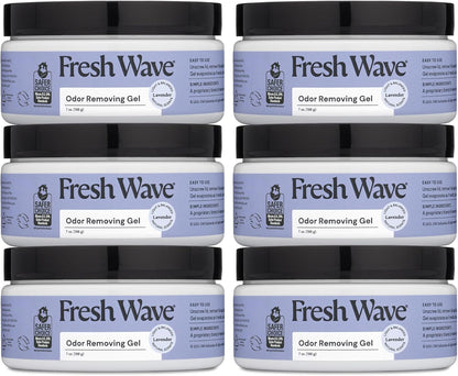 Fresh Wave Odor Removing Gel, 7 oz., Pack of 3 - Odor Absorbers for Home, Safer Odor Relief, Natural Plant-Based Odor Eliminator, Every 7 oz. lasts 15-30 Days, For Cooking, Trash & Pets
