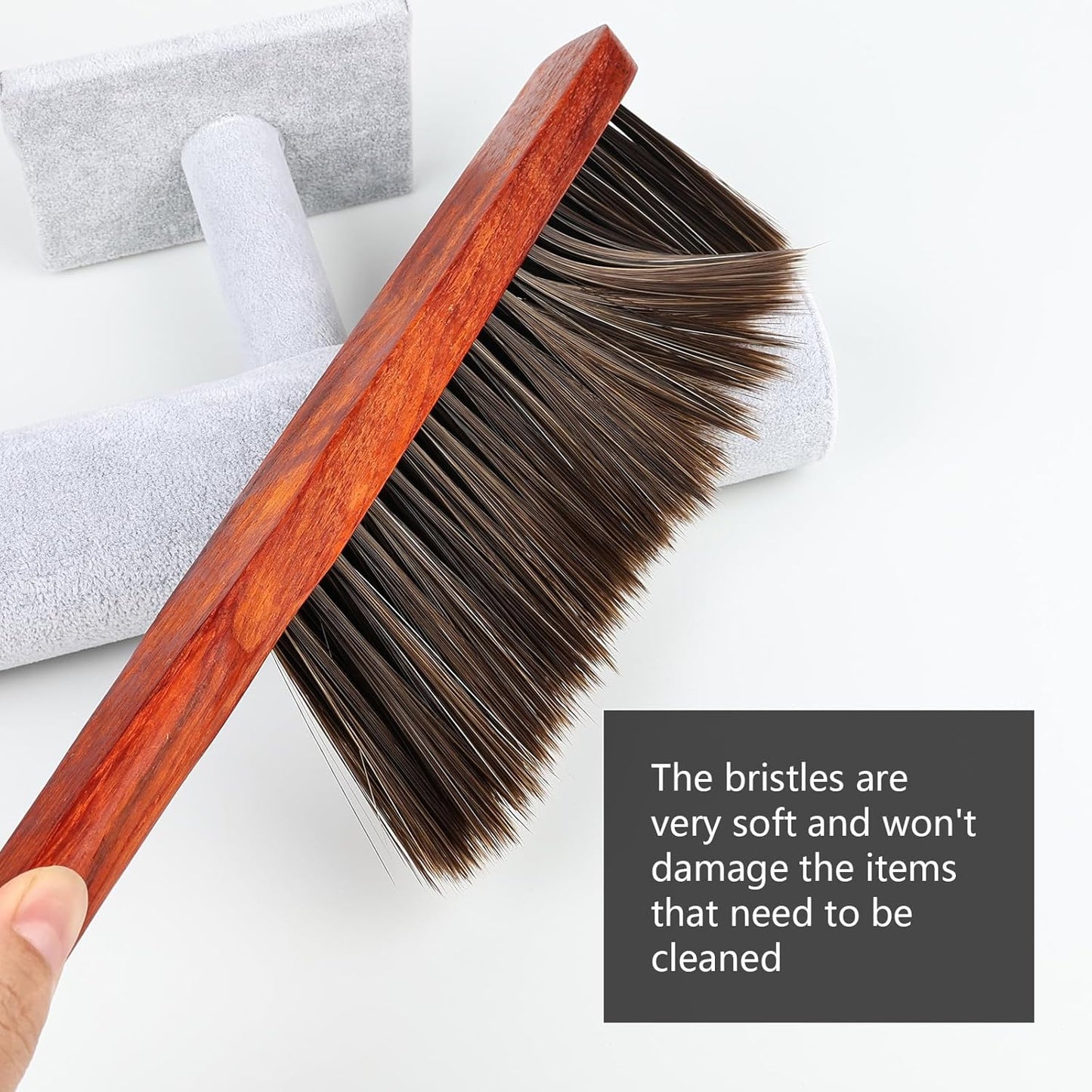 Hand Broom Brush Dust Cleaning: Hand Brush, Dusting Brush, Couch Brush, Soft Brush Cleaning, Dust Broom, Handheld Broom, Bed Brush, Hand Brush for Cleaning The Bed, Sofa, Fireplace, car, etc.