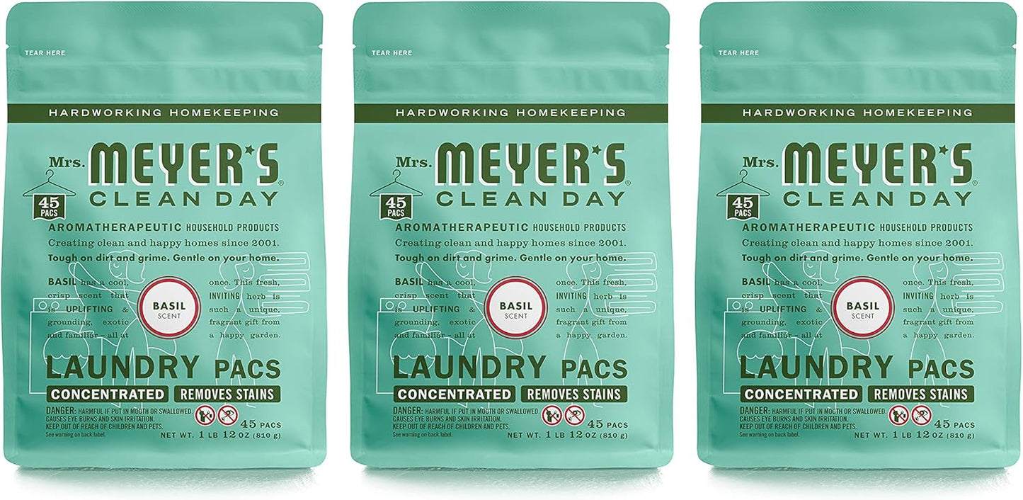 MRS. MEYER'S CLEAN DAY Automatic Dishwasher Pods, Lemon Verbena, 20 Count