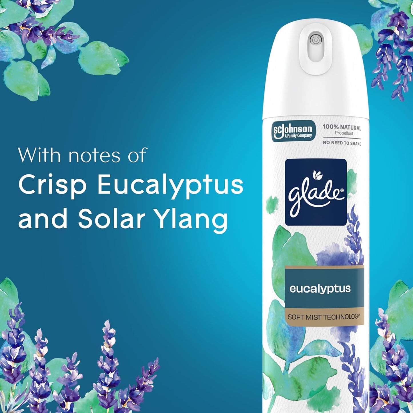 Glade Air Freshener Room Spray, Clean Linen Scent, Odor Fighting to Deliver Long Lasting Freshness, 7.3 Oz, 6 Count
