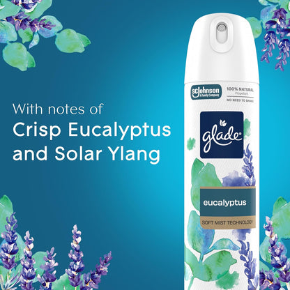 Glade Air Freshener Room Spray, Clean Linen Scent, Odor Fighting to Deliver Long Lasting Freshness, 7.3 Oz, 6 Count
