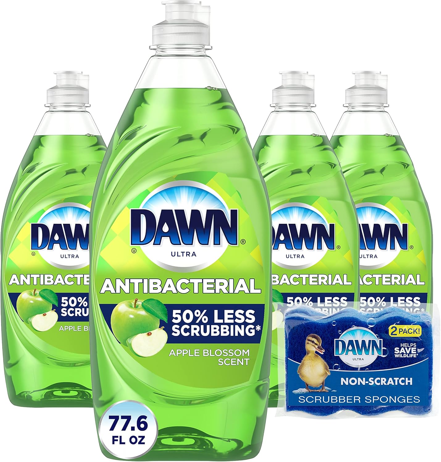 Dawn Ultra Antibacterial Dishwashing Liquid Dish Soap, Apple Blossom Scent - 7 fl oz