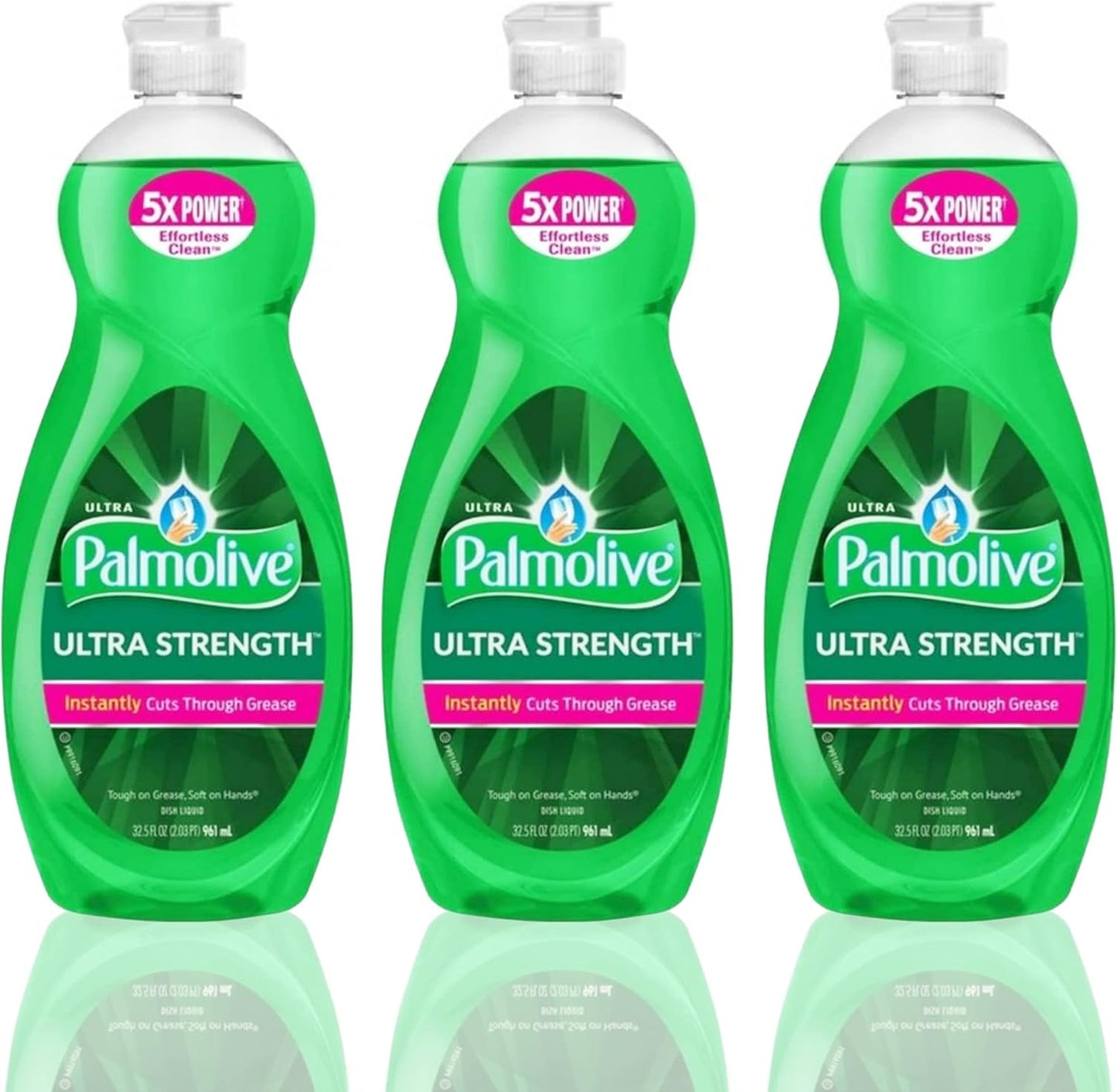 Palmolive Ultra Strength Dishwashing Liquid, Original Scent, 20 Fl Oz (Pack of 3)