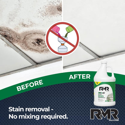 RMR-86 Instant Mold and Mildew Stain Remover Spray - Scrub Free Formula, 32 Fl Oz