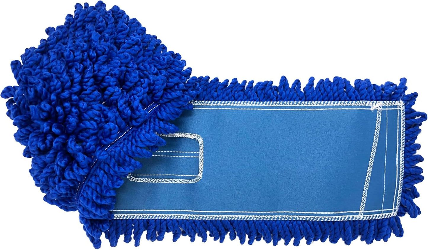 Kleen Handler 24 inch Microfiber Dust Mop | Medium Washable Commercial Mop Head Replacement, Pack of 3