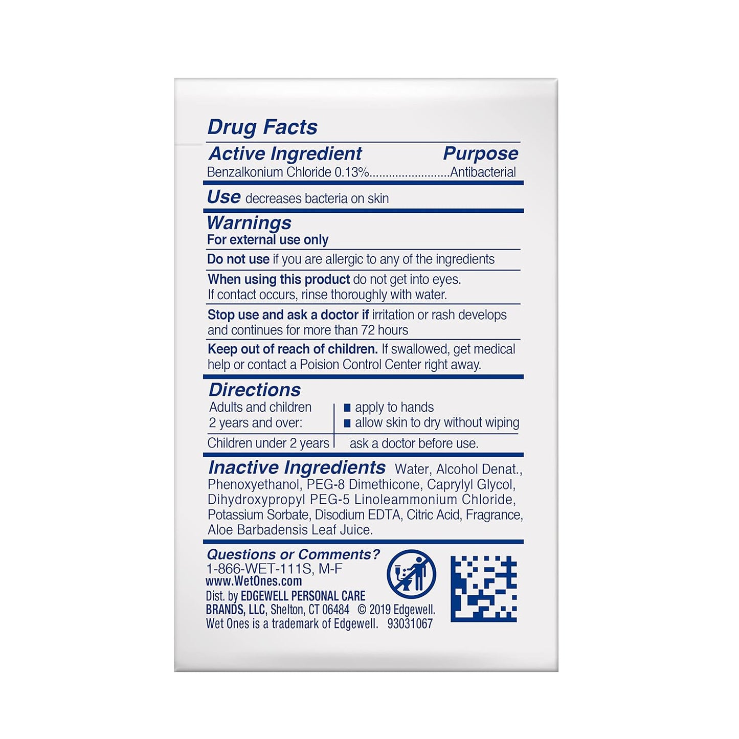 Wet Ones Antibacterial Hand Wipes Singles, Fresh Scent Wipes, Individual Wipes, Antibacterial Wipes, Hand Wipes Individually Wrapped, 24ct (6 pack)