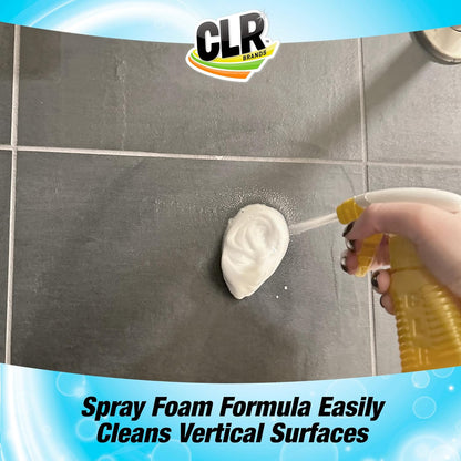 CLR Brilliant Bath Foaming Bathroom Cleaner Spray - For Use On Toilet, Bath, Shower, Sink, Glass, Stainless Steel - Fresh Scent, 26 Fl Ounce Bottle (Pack of 4)