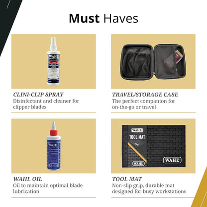 Wahl Professional Clini-Clip Spray, Fast-Acting Cleaner and Lubricant for Clipper Blades, Purifies Grooming Tools, Reduces Friction and Heat, 8 Fl Oz