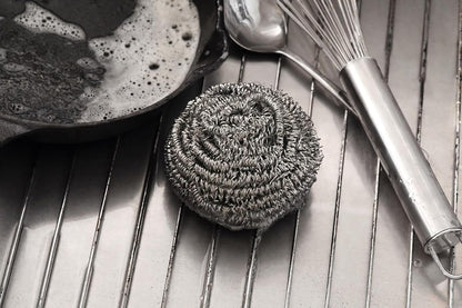 New Star Foodservice 54460 Extra Large (50 Grams) Stainless Steel Sponges Scrubbers, Set of 12