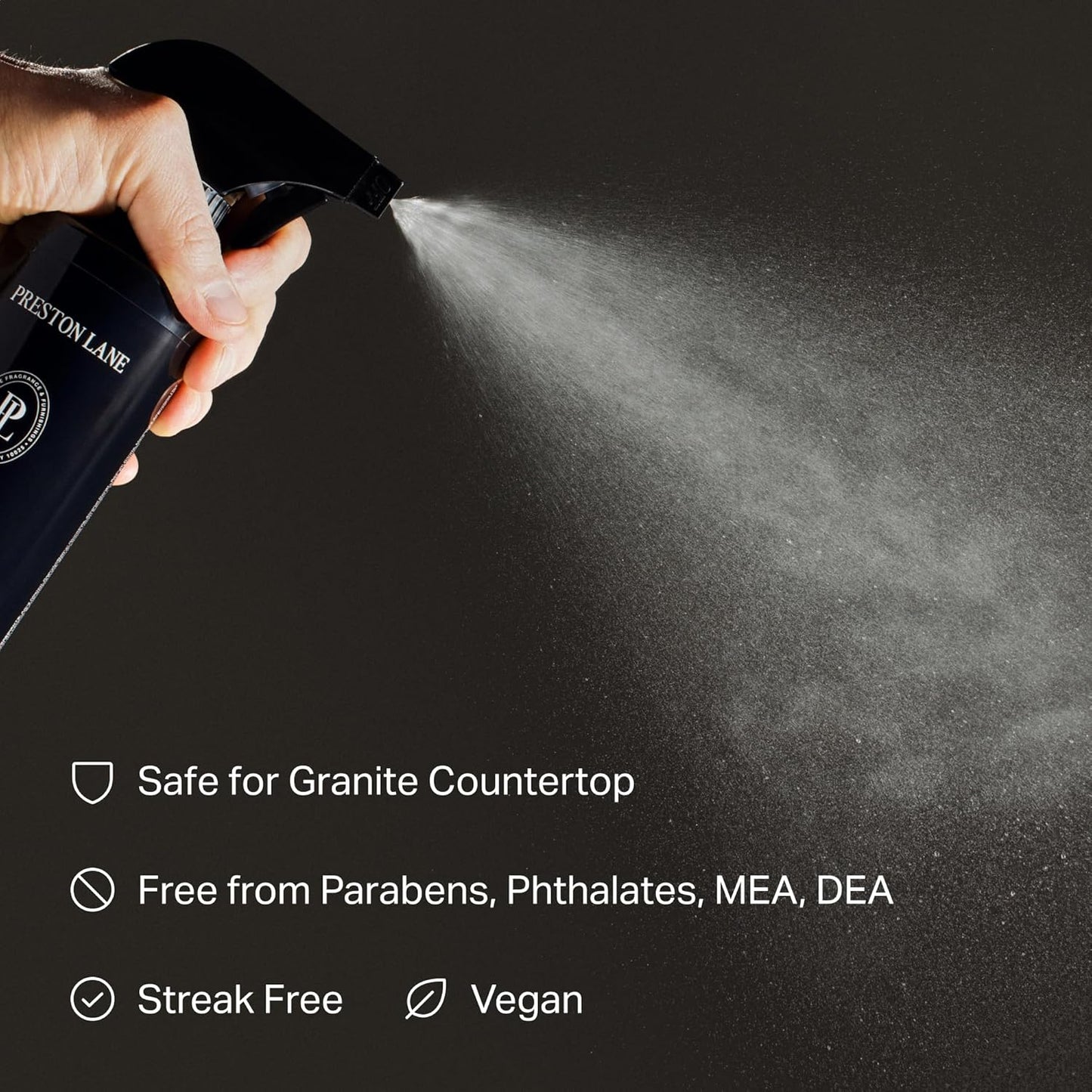 Preston Lane Luxury All-Purpose Cleaner, Mayfair Scent | Bio-Based Multi-Surface Spray | Streak-Free Finish, Lifts Dirt, Smudges & Grease | Vegan & Cruelty-Free