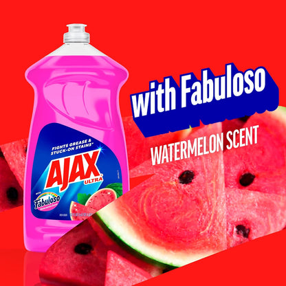 Ajax Ultra Liquid Dish Soap Orange Scent, Triple Action, 90 fl oz Bottle